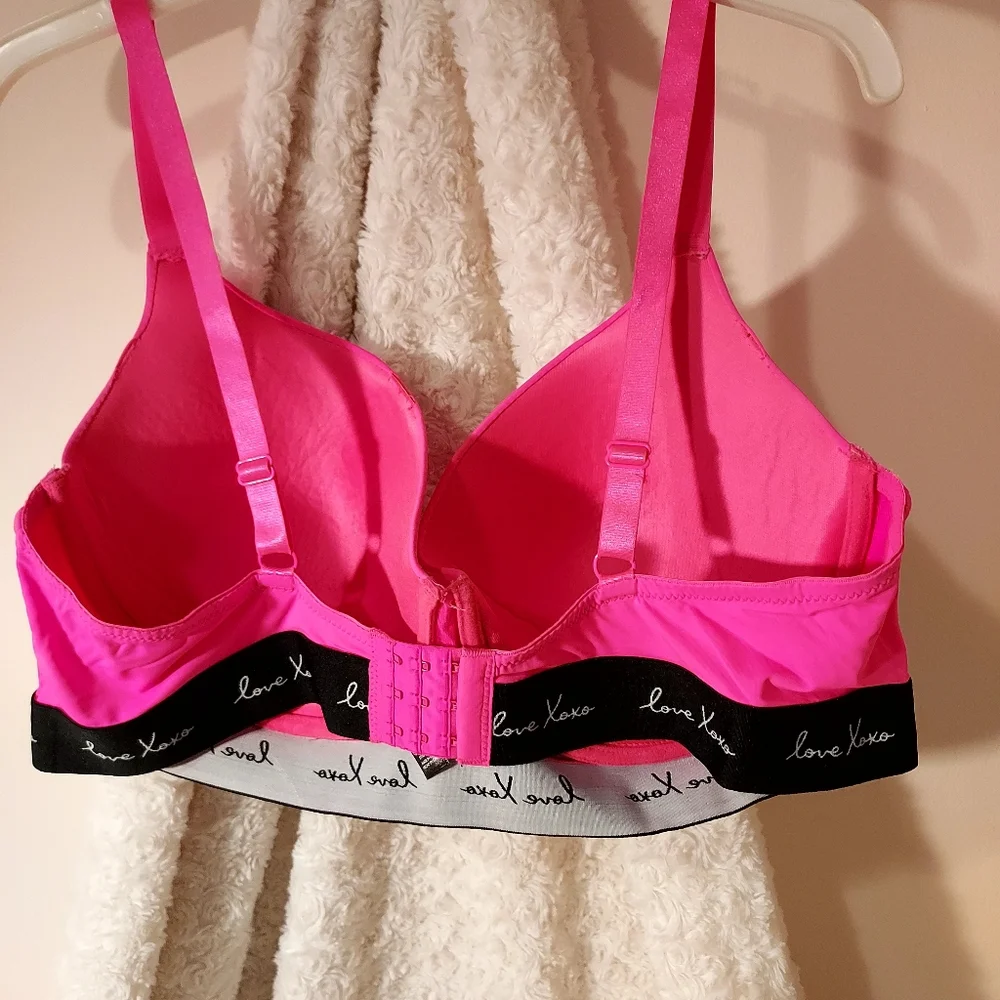 XOXO Gentle Lift Bra Hot Pink padded Underwire 42D Barbiecore